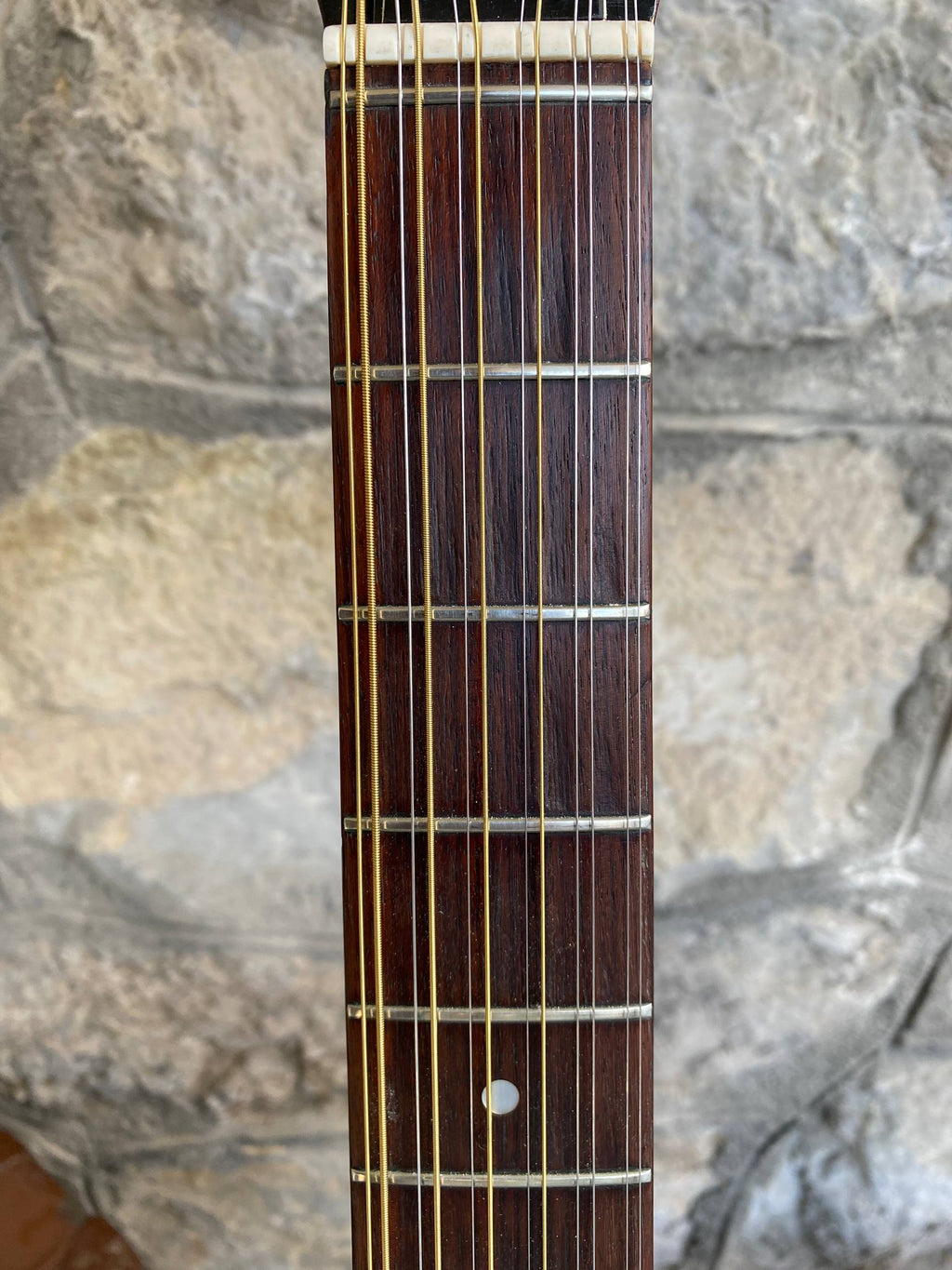 Vintage Aria 12-String Acoustic Guitar with Pickup – Model 6714 – Made in Japan