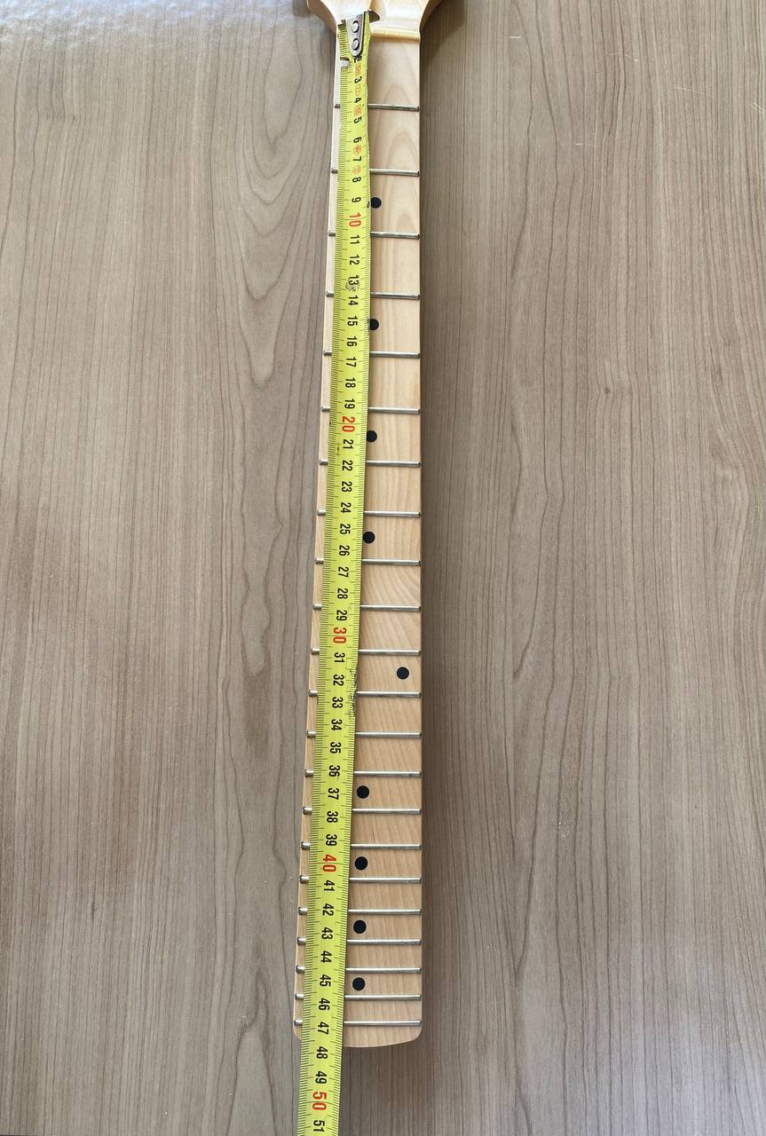 Stratocaster-Style Replacement Guitar Neck (Maple) — 22 Frets, Complete with Tuners, Brand New