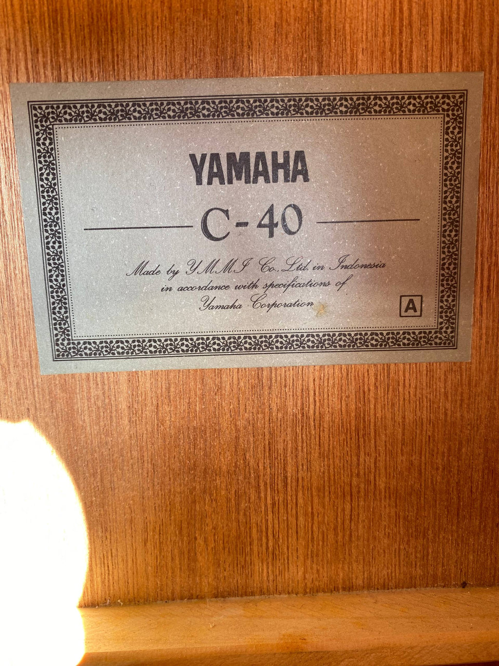 Classical guitar Yamaha C40 Made in Indonesia