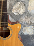 Crafter HTC 24EQ Natural — Acoustic-Electric Guitar, Solid Top, CRT-NV Preamp, Good Condition + Video Demo