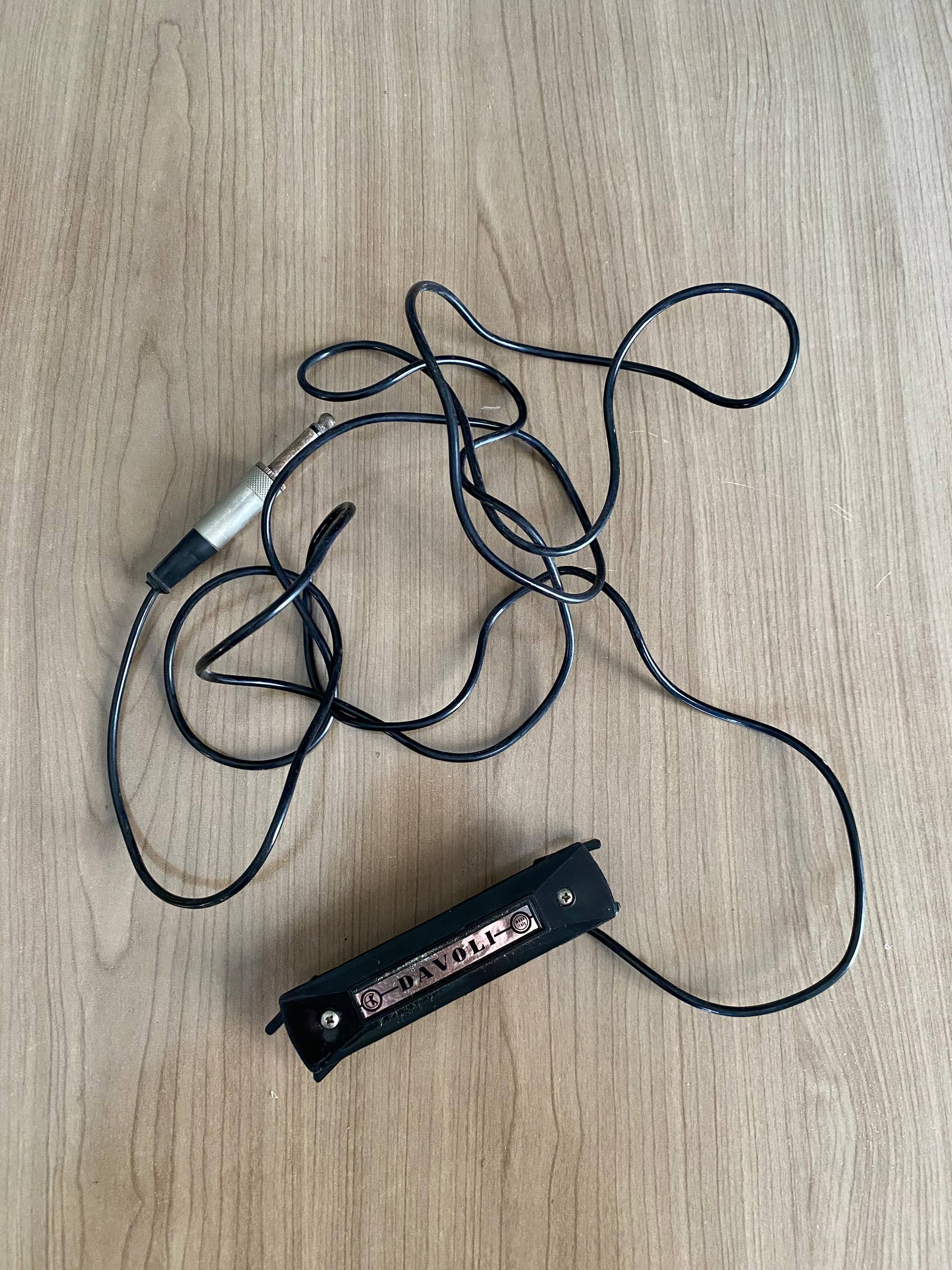 Vintage Davoli Soundhole Acoustic Guitar Pickup - Made in Italy (~4.85k Ohms)