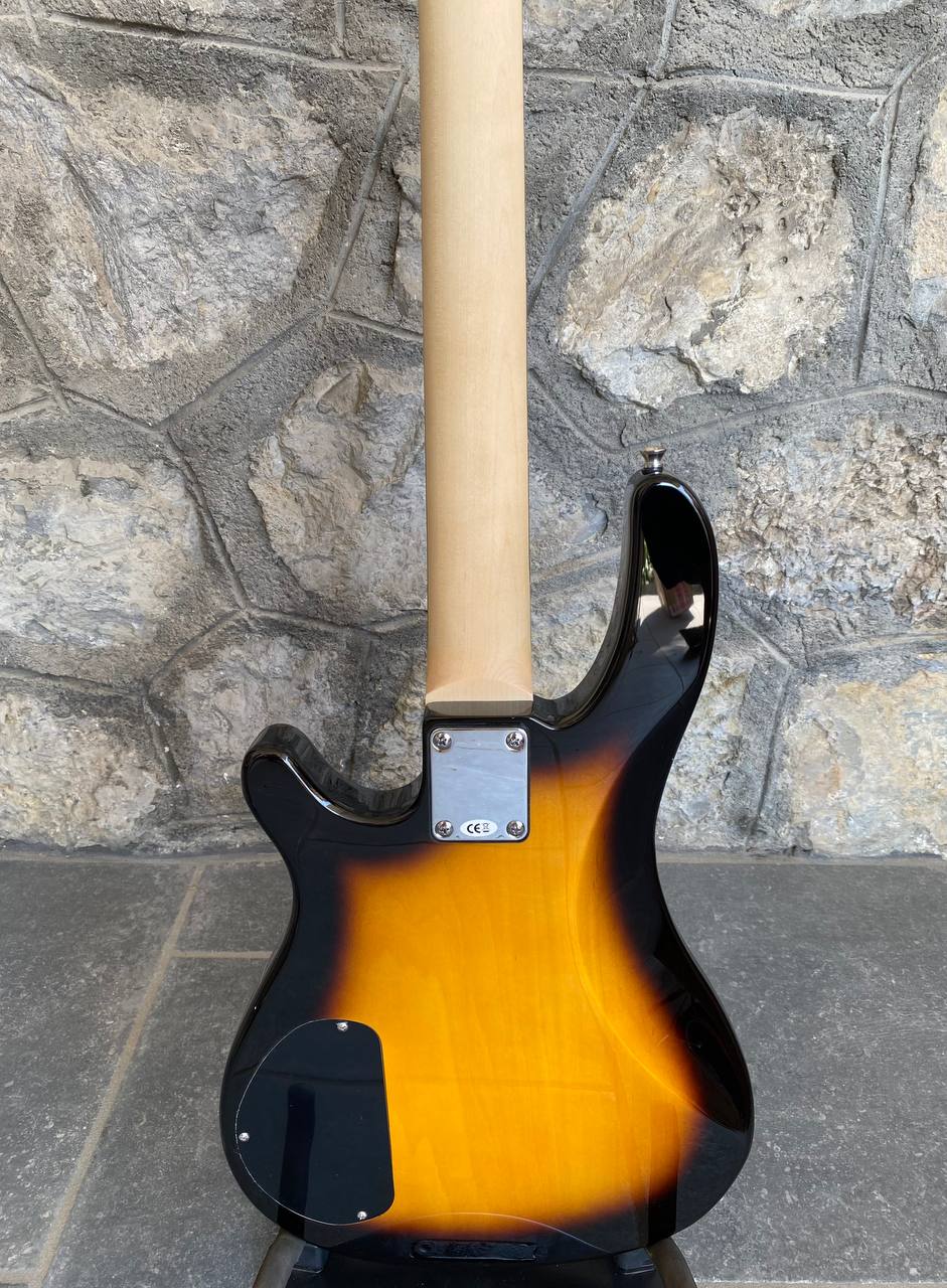 Vision JB8 Electric Bass Guitar (Sunburst) — PJ Pickup Configuration, Brand New + Video Demo