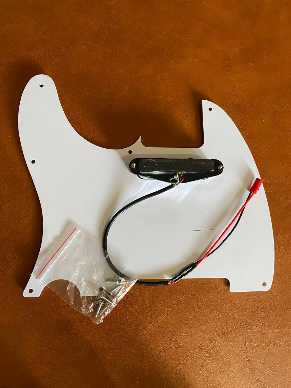 NEW Complete Telecaster Hardware & Pickup Kit - Chrome - Bridge, Pickups, Control Plate & pickguard