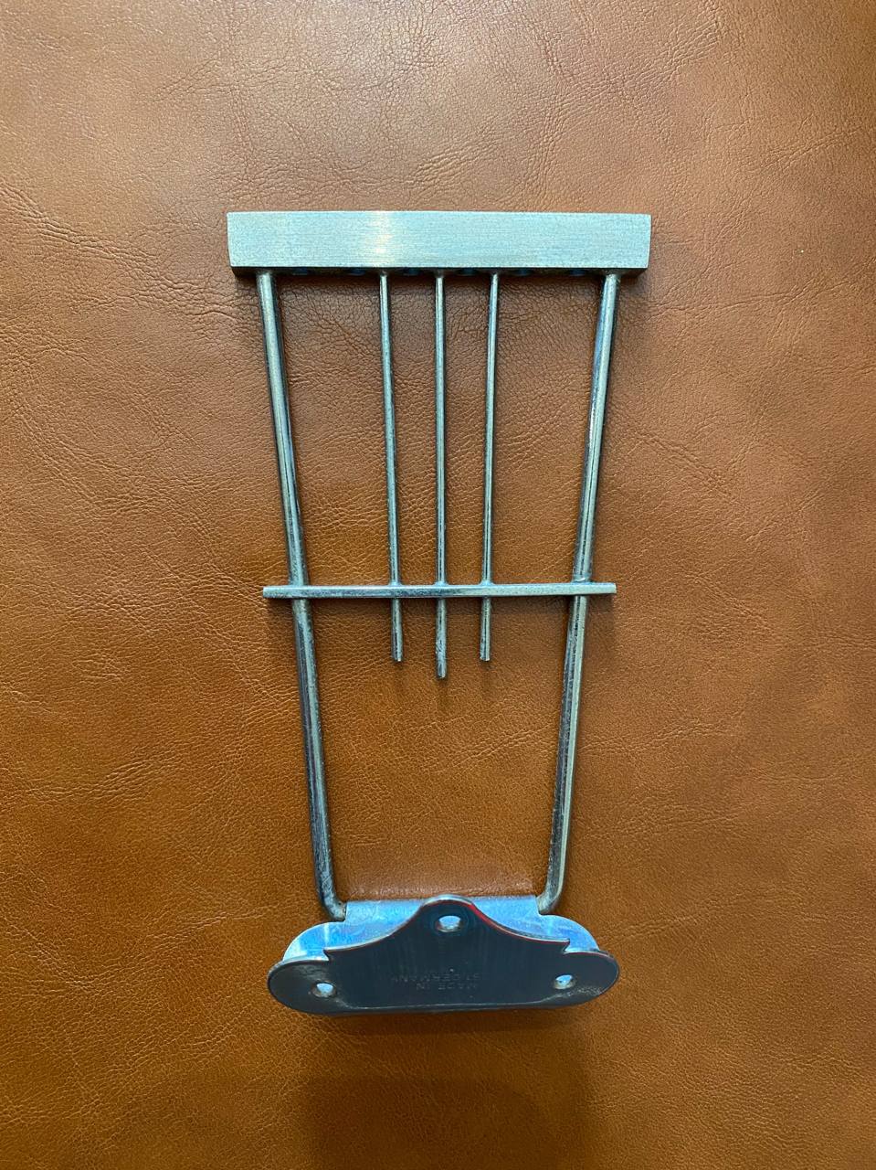 Vintage 1950s/1960s Hofner Tailpiece - Original Made in Germany - Nickel/Chrome