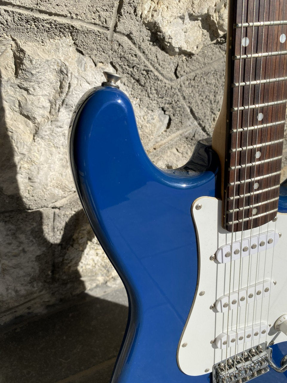 Squier Affinity Stratocaster — Blue Finish, Large Headstock, Rosewood Fretboard, SSS (As-Is Partscaster) + Video Demo