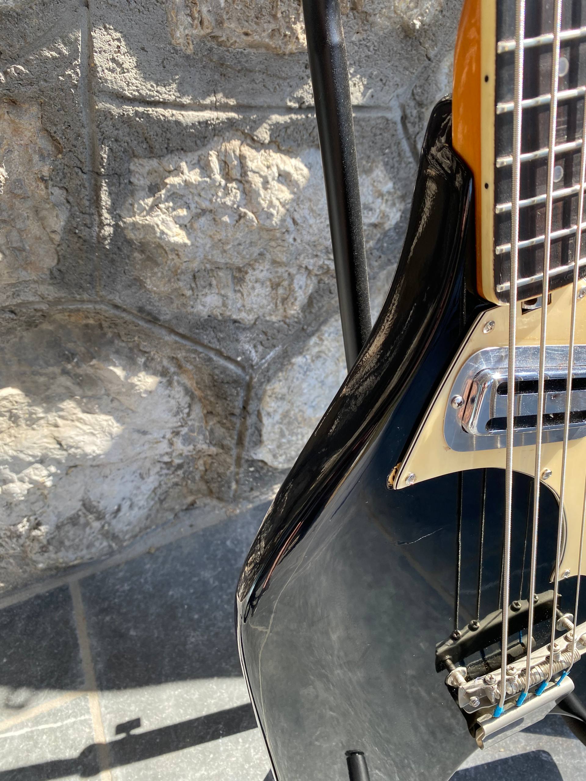 Rare Vintage 1960s Eko Rokes Arrow Bass - Black - Made in Italy