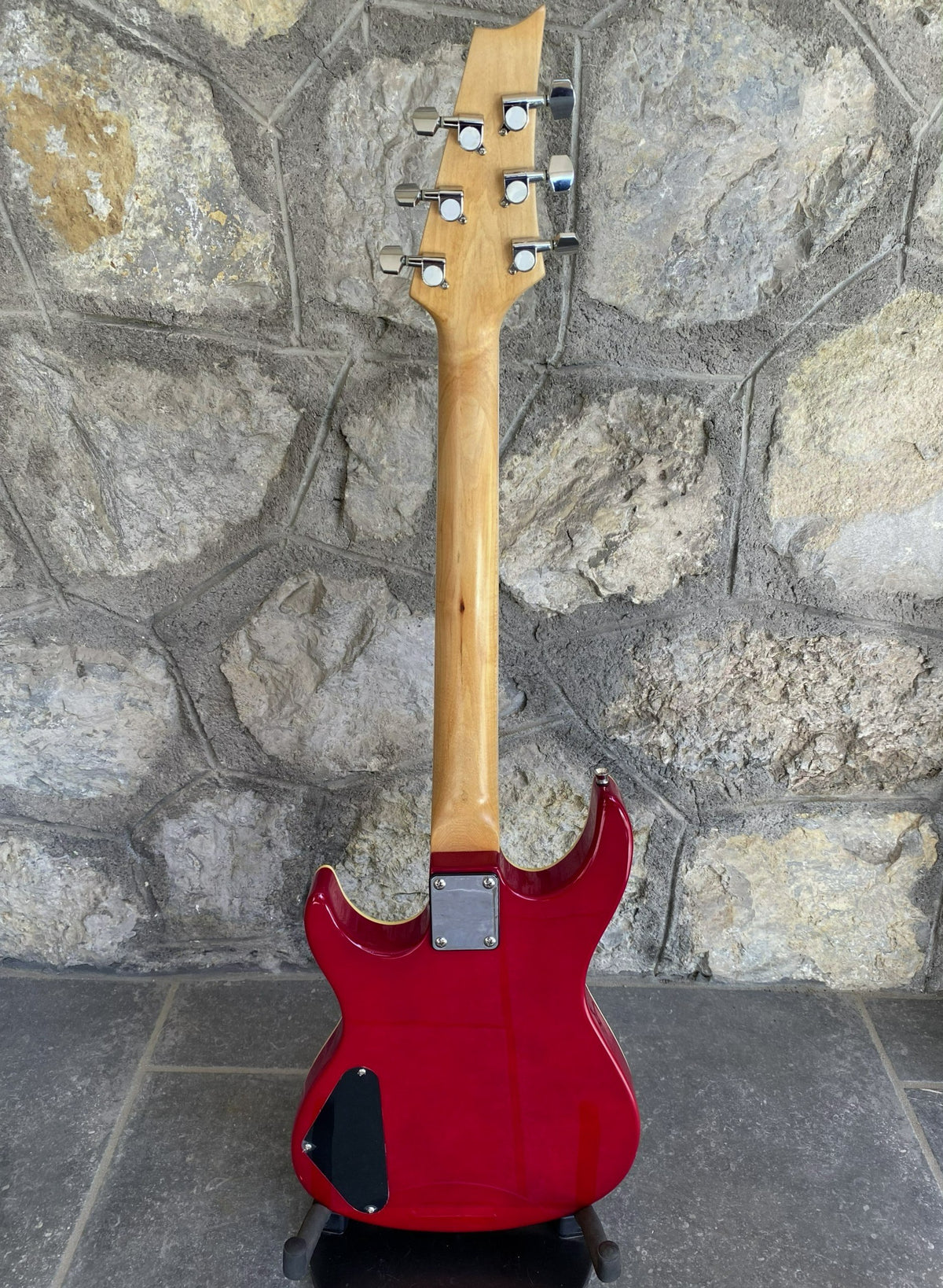 Unbranded Double Cutaway Thinline Acoustic-Electric Guitar — Redburst, Dual Humbuckers & Fretboard Inlays + Video Demo