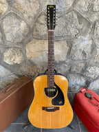 Vintage Aria 12-String Acoustic Guitar with Pickup – Model 6714 – Made in Japan