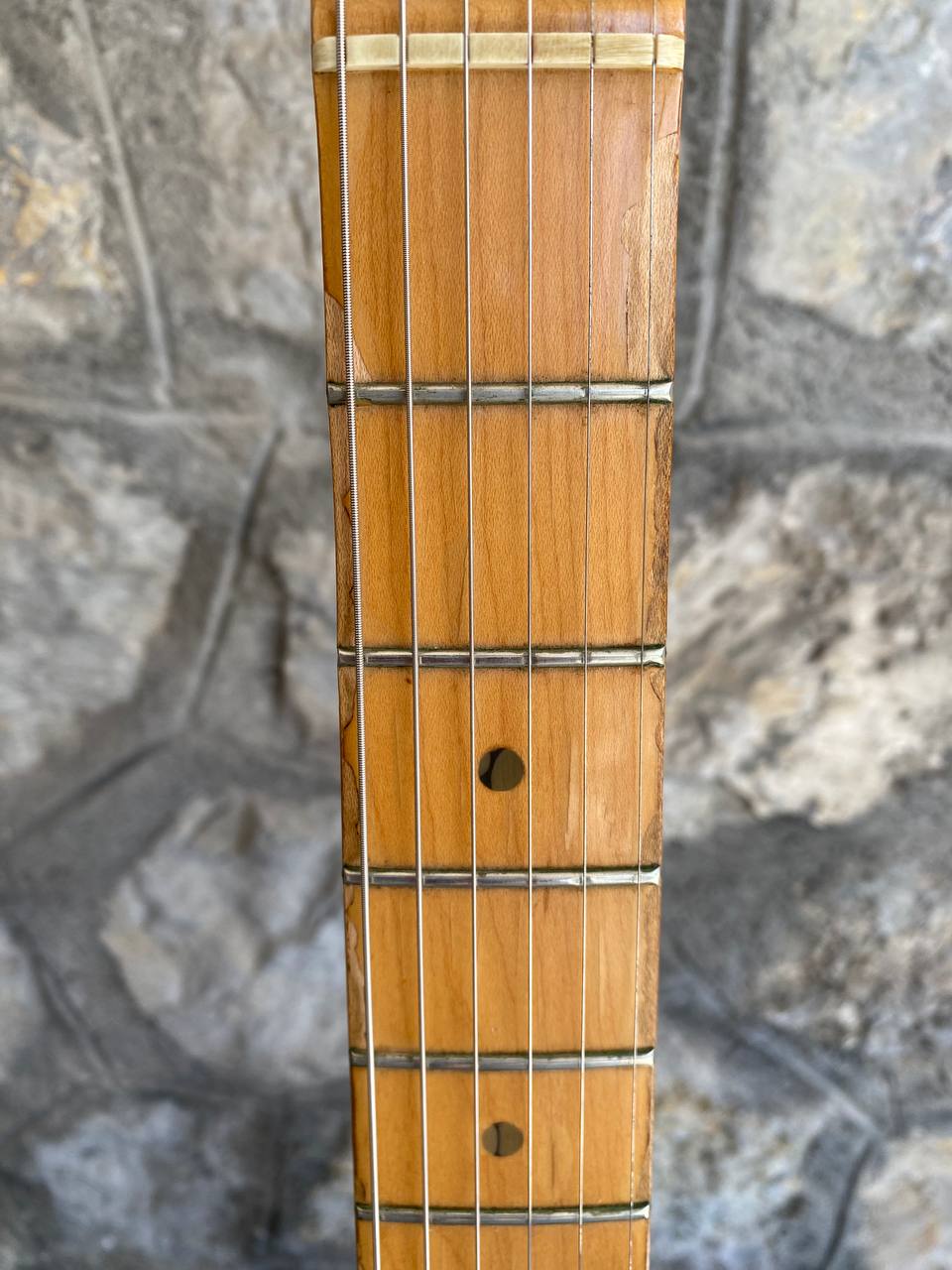 1997 Fender American Standard Stratocaster - Black Maple Neck - w/ Original Red Logo Case & Fender Card — image 8