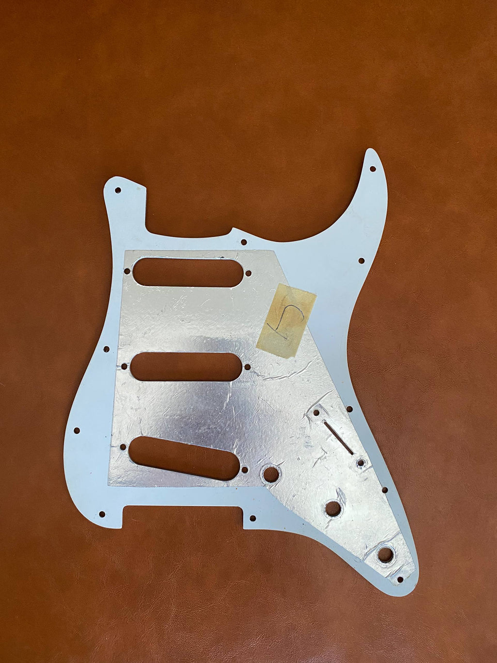 Genuine Fender American Standard Stratocaster Pickguard - Left-Handed - White (3-Ply)