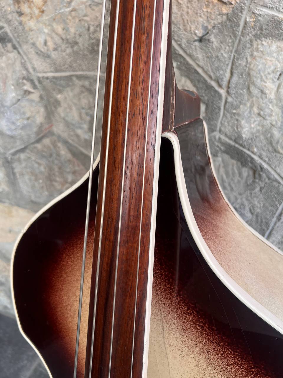 July 1960 Wandre Framez Naika Brownburst Upright Double Bass 3/4 Made in Italy