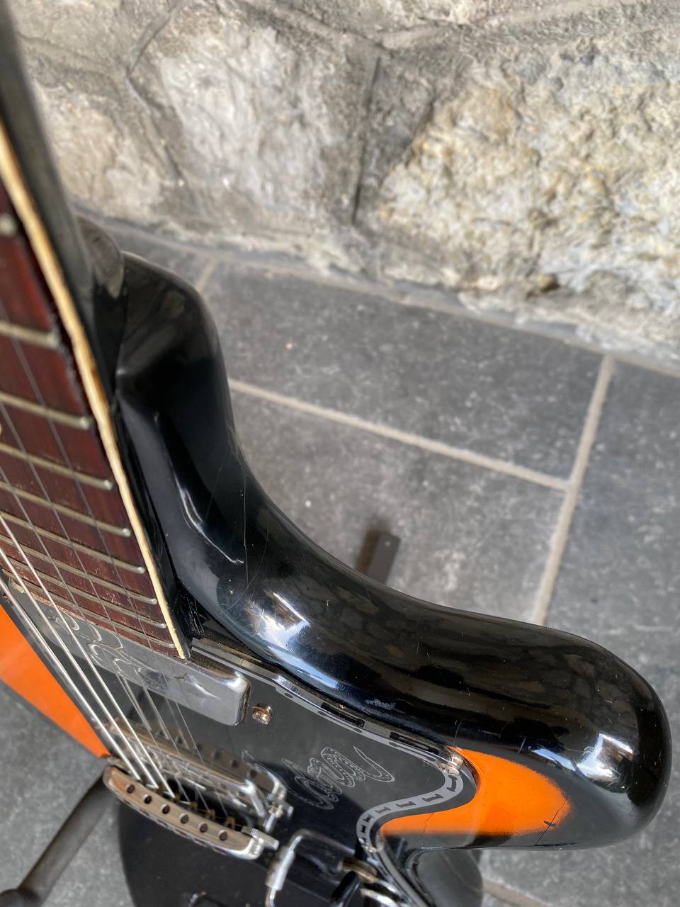 Vintage 1960s Wandrè Cobra Electric Guitar - Made in Italy by Antonio Pioli, Rare Original with Screenprinted Pickguard + Video Demo