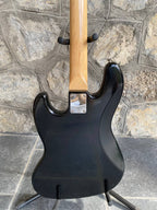 2007 Fender Highway One Jazz Bass - Black Nitrocellulose Finish w Tortoise & Original White Pickguards — image 12