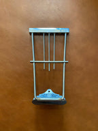 Vintage 1950s/1960s Hofner Tailpiece - Original Made in Germany - Nickel/Chrome