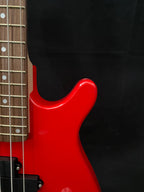 Vision JB8 Jazz Bass Starter Kit - Sosft case Jack and 35W Amplifer - Red - NEW
