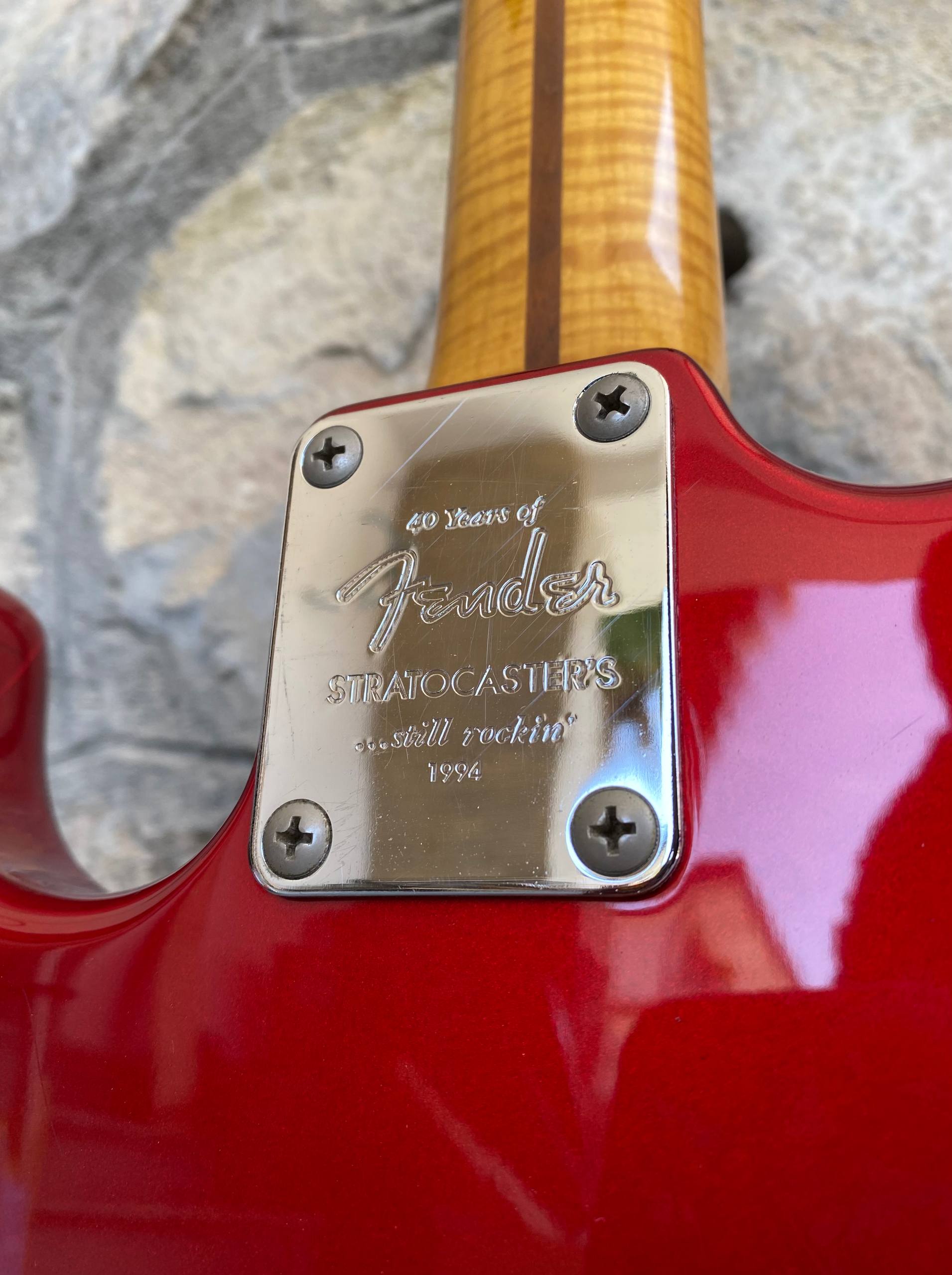 Fender Stratocaster ST-57AS 40th Anniversary - Candy Apple Red - Foto Flame (1994)