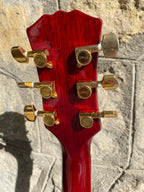 Stagg Les Paul Electric Guitar — Orange Burst, Flame Top, Gold Hardware, Phoenix Headstock Inlay, Set-Neck + Video Demo