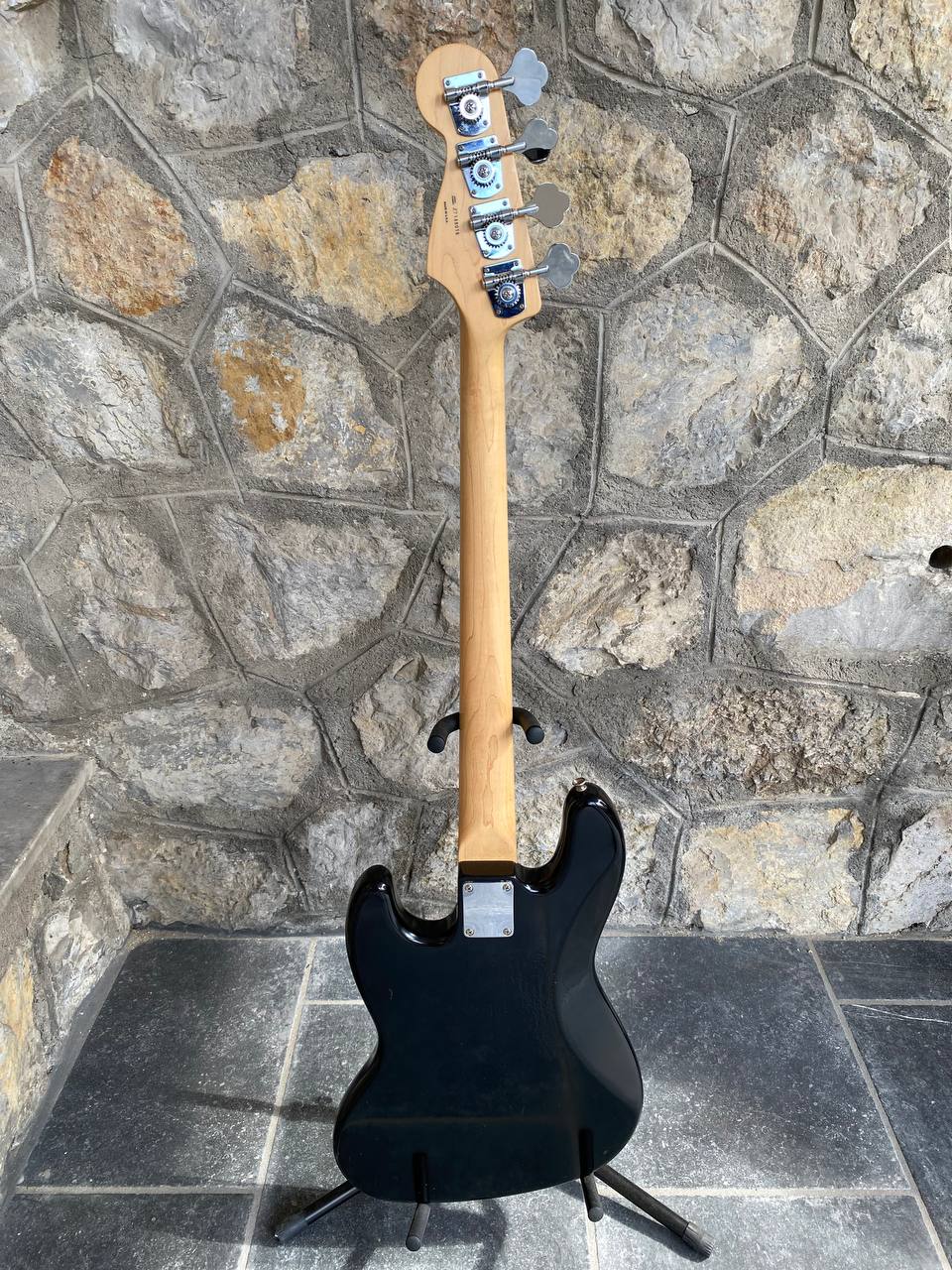 2007 Fender Highway One Jazz Bass - Black Nitrocellulose Finish w Tortoise & Original White Pickguards — image 13