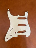 Genuine Fender American Standard Stratocaster Pickguard - Left-Handed - White (3-Ply)