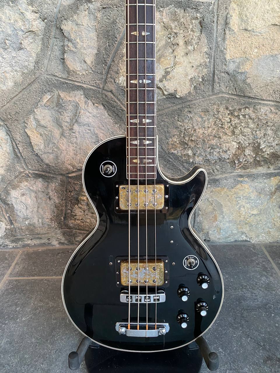 Vintage and rare 1970s Elli Sound Crucianelli Custom Bass – Made in Italy (Dual Humbuckers & Phase Switch, Good Condition)