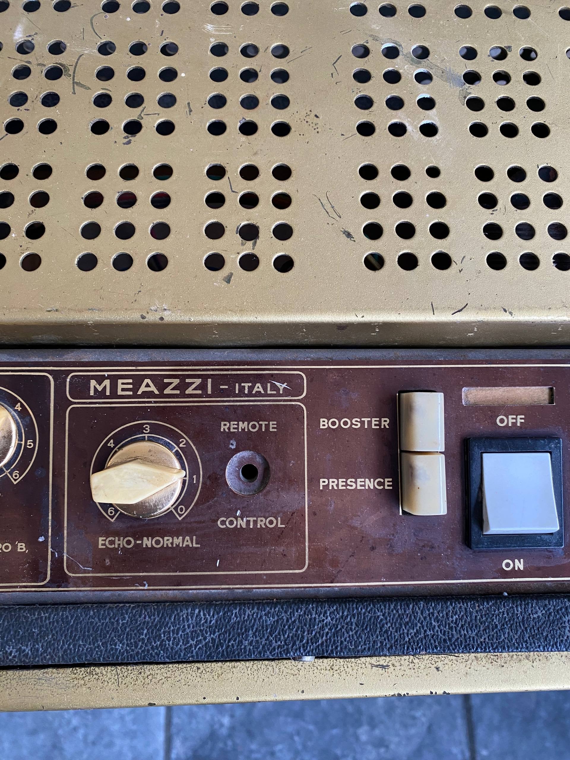 Meazzi Olimpia 40 Amplifier – Made in Italy – Built-in Tape Echo – Fully Working.