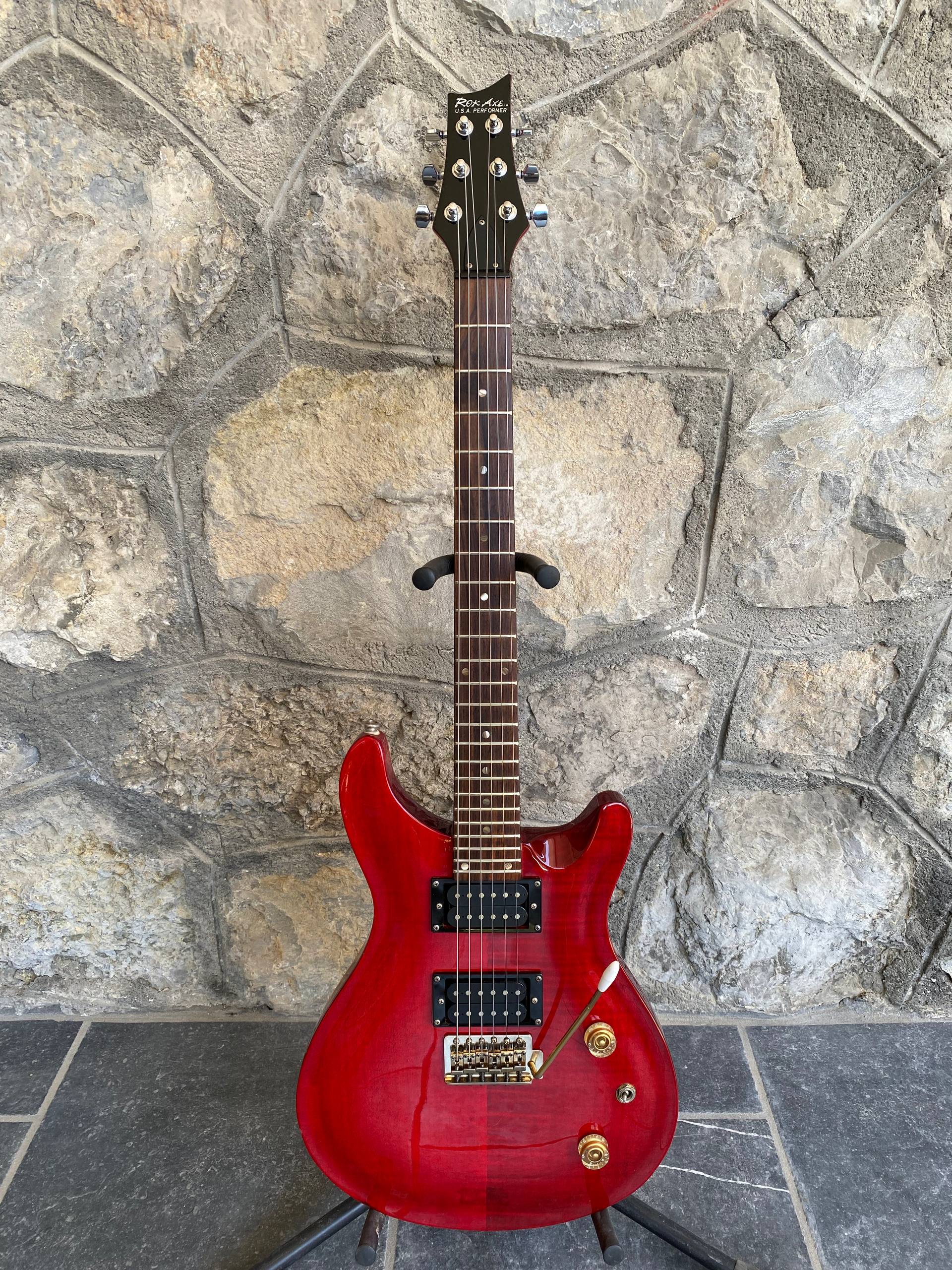 1990’s Rock Axe USA Performer - PRS Style - Neck-Through - Flame Top