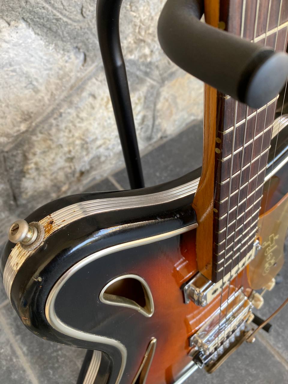 1960s Hopf Saturn 63 - Brownburst - Museum Condition - 100% Original w/ Tremolo & Demo Video