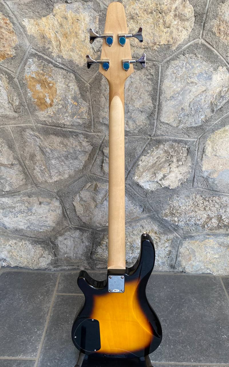 Vision JB8 Electric Bass Guitar (Sunburst) — PJ Pickup Configuration, Brand New + Video Demo