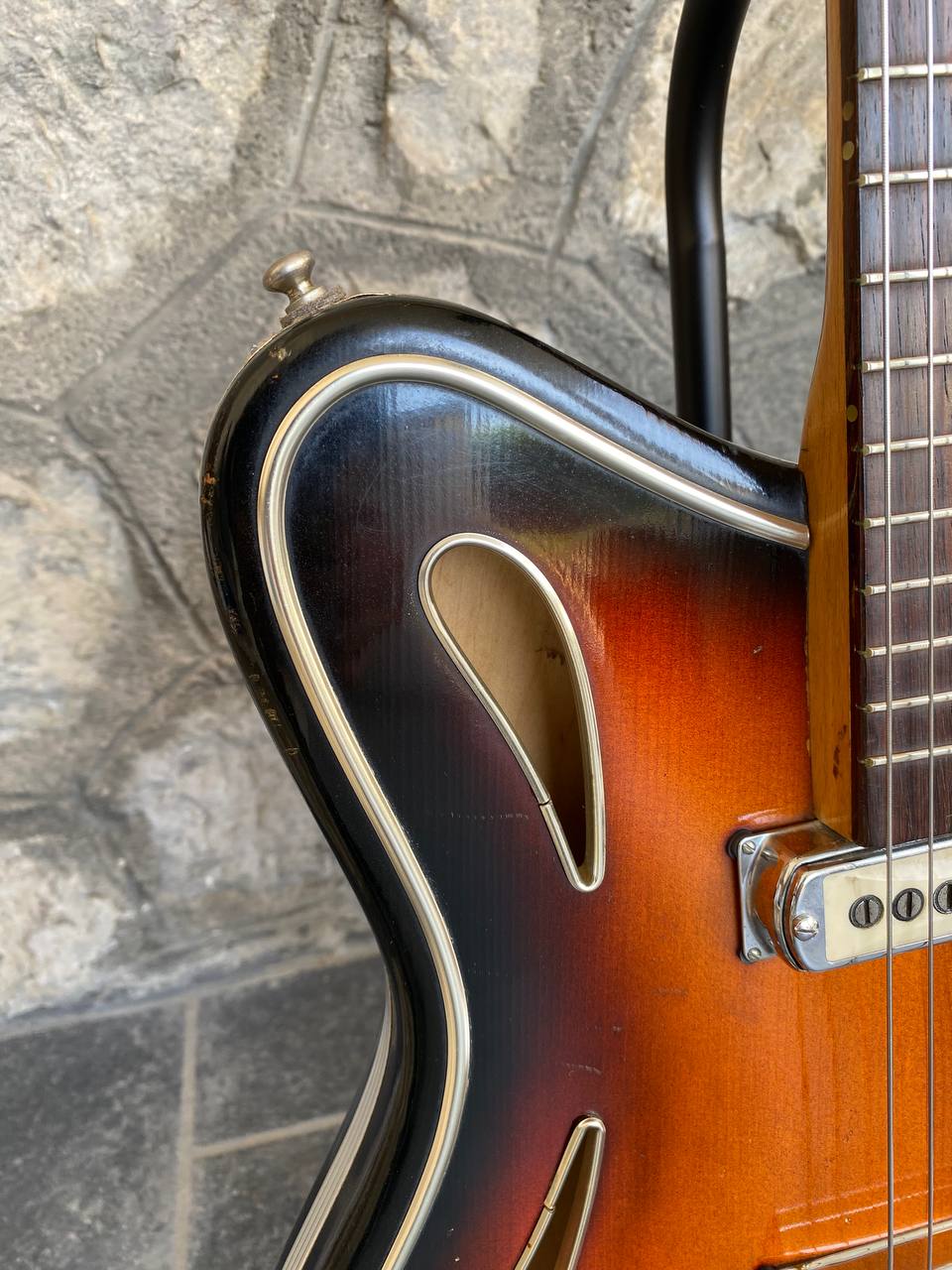 1960s Hopf Saturn 63 - Brownburst - Museum Condition - 100% Original w/ Tremolo & Demo Video
