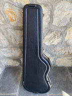 Vintage 1990s Fender American Standard Stratocaster Molded Hardshell Case — Red Logo, Black Interior