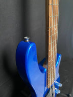 Vision JB8 Jazz Bass Starter Kit - Sosft case Jack and 35W Amplifer - Blue - NEW