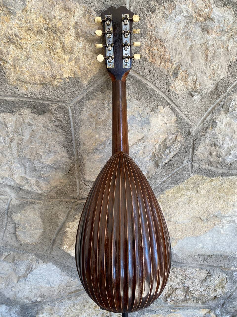Antique Italian Neapolitan Bowl-Back Mandolin - Ozelli - Late 19th / Early 20th Century with case