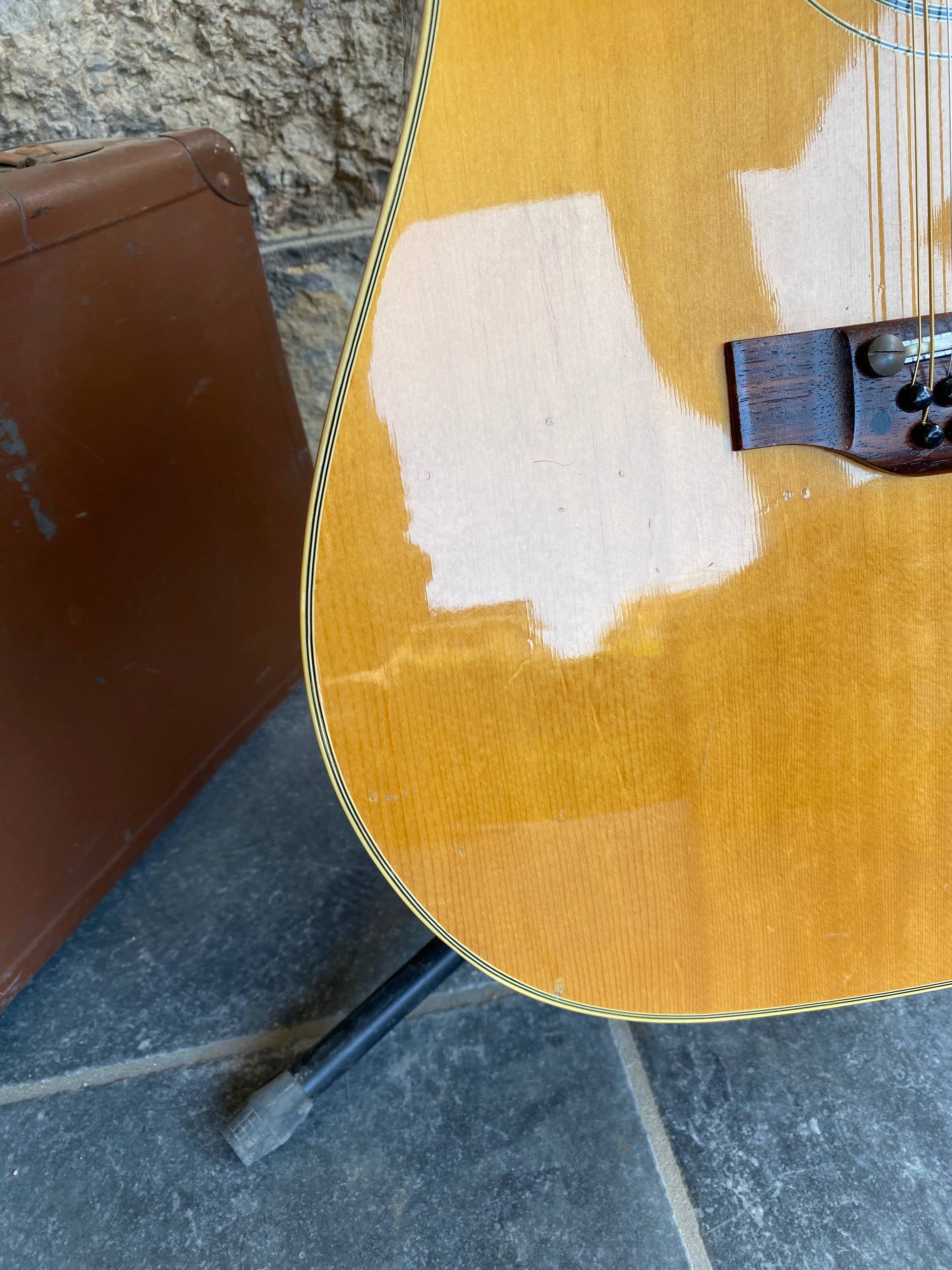 Vintage Aria 12-String Acoustic Guitar with Pickup – Model 6714 – Made in Japan