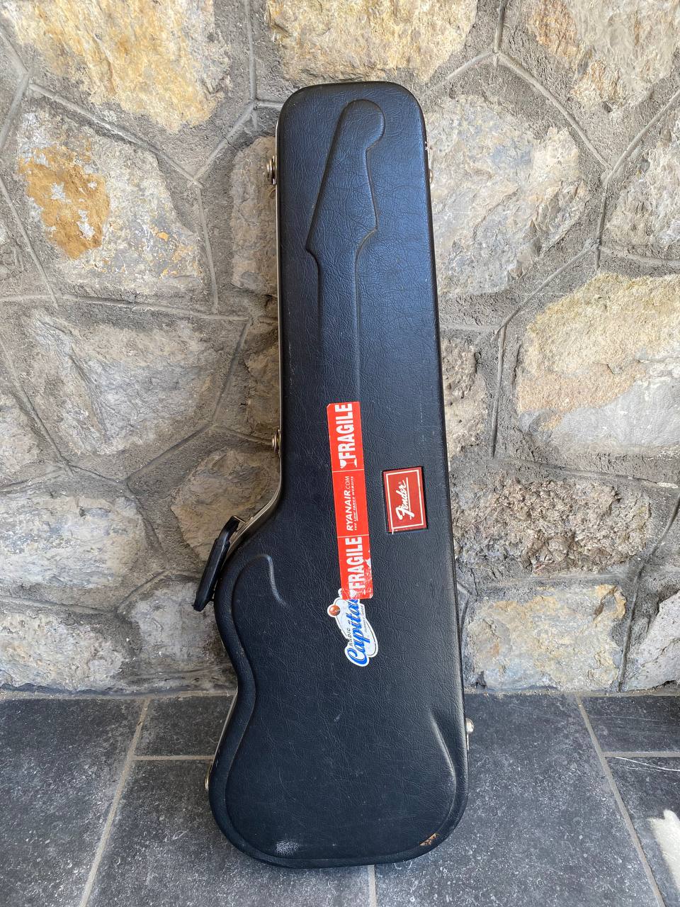 1997 Fender American Standard Stratocaster - Black Maple Neck - w/ Original Red Logo Case & Fender Card — image 16