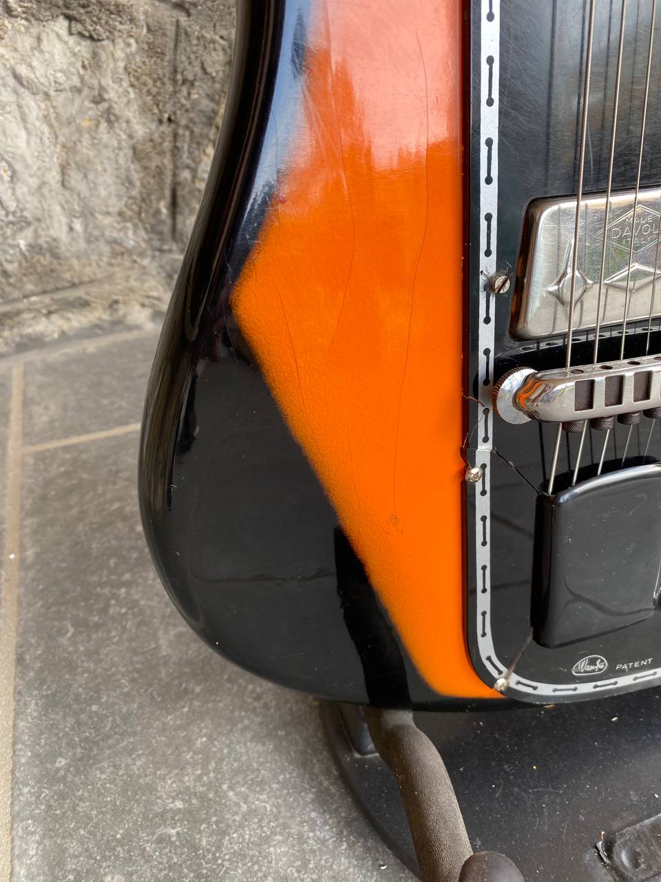 Vintage 1960s Wandrè Cobra Electric Guitar - Made in Italy by Antonio Pioli, Rare Original with Screenprinted Pickguard + Video Demo