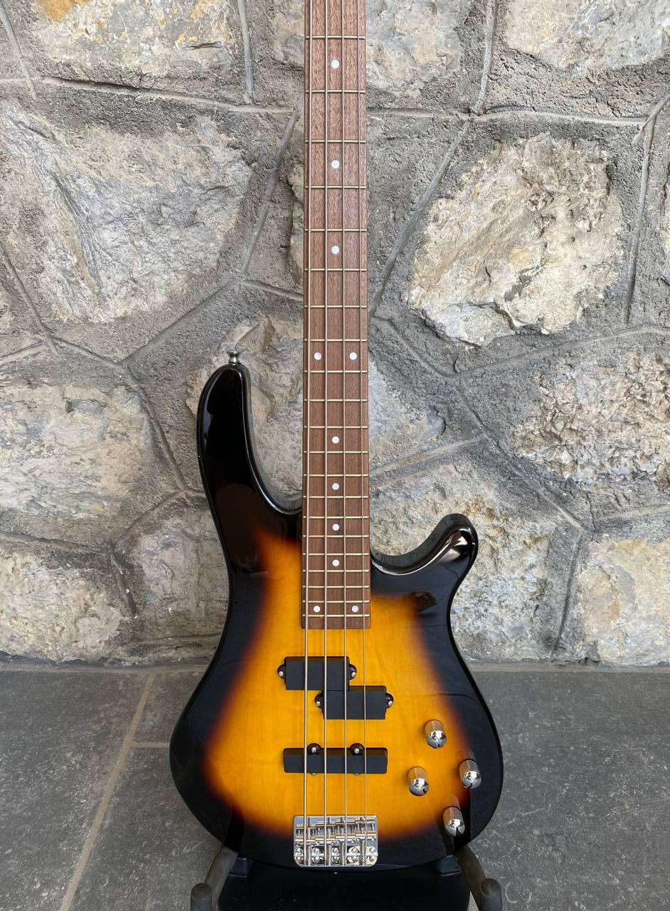 Vision JB8 Electric Bass Guitar (Sunburst) — PJ Pickup Configuration, Brand New + Video Demo