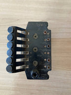 Vintage Washburn Licensed Floyd Rose Tremolo Bridge — Black, Takeuchi Made in Japan, Incomplete (For Parts / Repair)
