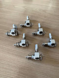Vintage 1980s Sperzel Trim-Lok Locking Tuners (Set of 6) — 6-in-Line, Satin Gray Finish