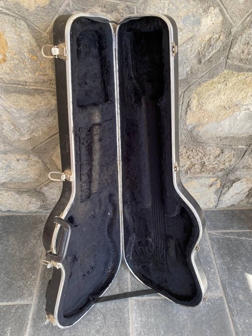 1997 Fender American Standard Stratocaster - Black Maple Neck - w/ Original Red Logo Case & Fender Card — image 19