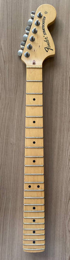Genuine Fender Highway One Stratocaster Replacement Neck (2006 60th Anniversary) — Maple, 60th Anniversary Headstock Logo, Tuners Included
