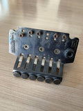 Vintage Washburn Licensed Floyd Rose Tremolo Bridge — Black, Takeuchi Made in Japan, Incomplete (For Parts / Repair)
