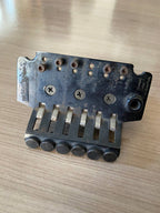 Vintage Washburn Licensed Floyd Rose Tremolo Bridge — Black, Takeuchi Made in Japan, Incomplete (For Parts / Repair)