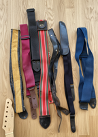 Luthier/Tech Project Bundle: Telecaster Neck & Control Plates, 8 Cases, 7 Straps