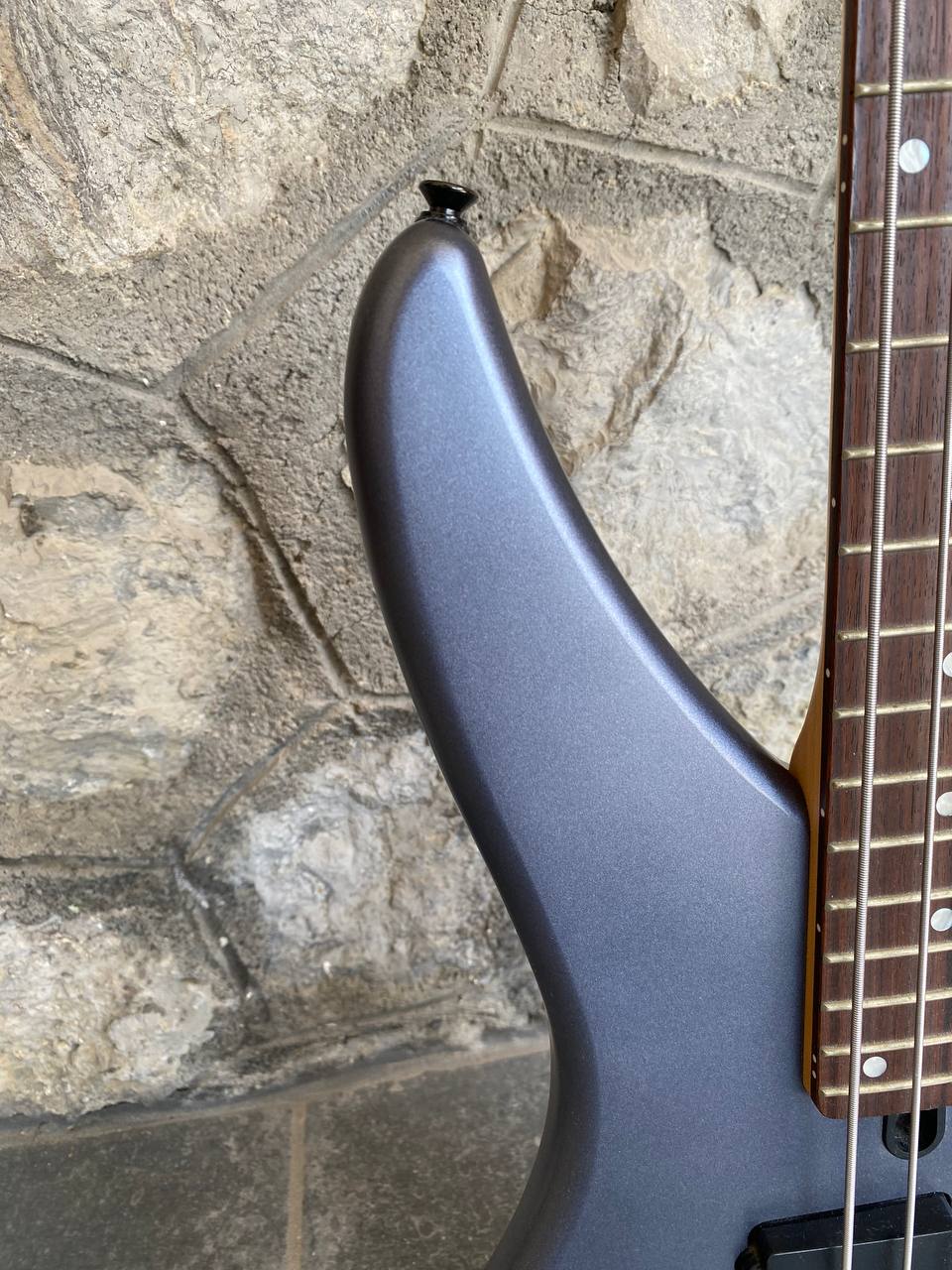 Yamaha RBX370A Active Bass (Metallic Gray) — 24 Frets, Black Hardware, Excellent Condition + Video Demo