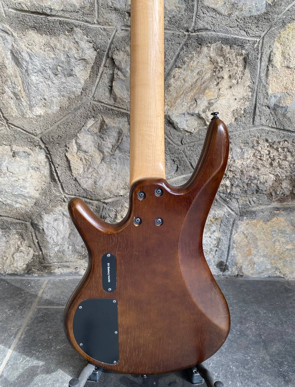 Ibanez Soundgear GSR205B Active 5-String Bass (Indonesia) — Custom Natural Wood Top Finish, 9V Battery EQ + Video Demo