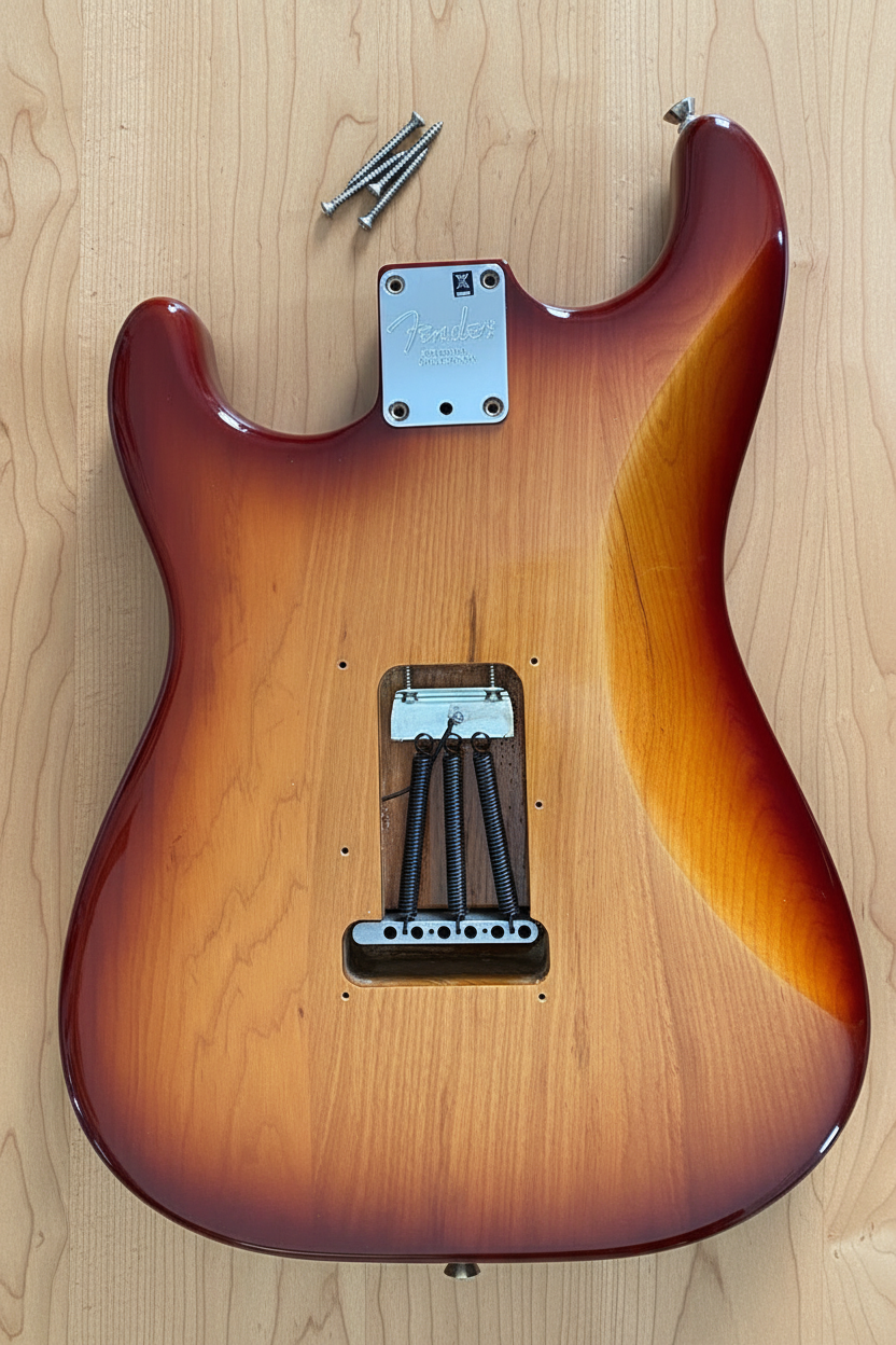 2016 Fender Stratocaster Loaded Body - USA Corona - Sienna Sunburst Ash - Fat '50s Pickups