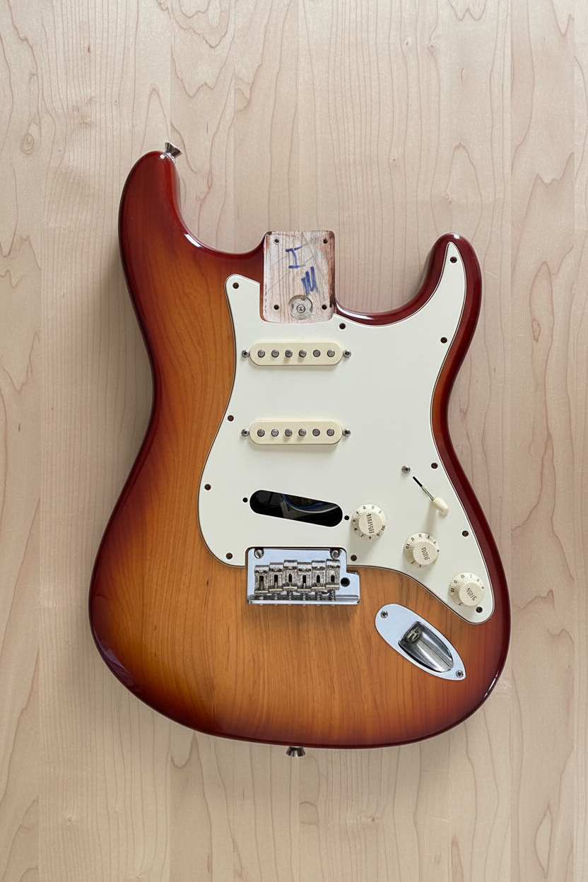 2016 Fender Stratocaster Loaded Body - USA Corona - Sienna Sunburst Ash - Fat '50s Pickups