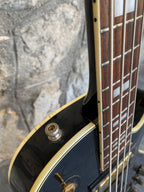 Aria Matsumoku HB Les Paul Bass — 1970s Lawsuit Era, Long Scale, Custom Black + Video Demo