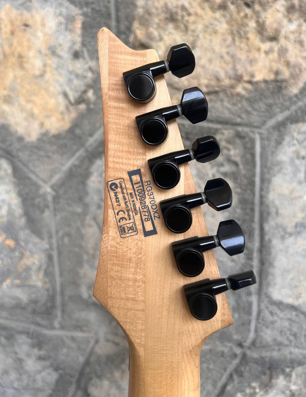 Ibanez RG370DX Black (Made in Indonesia) — Sharktooth Inlays + Video Demo
