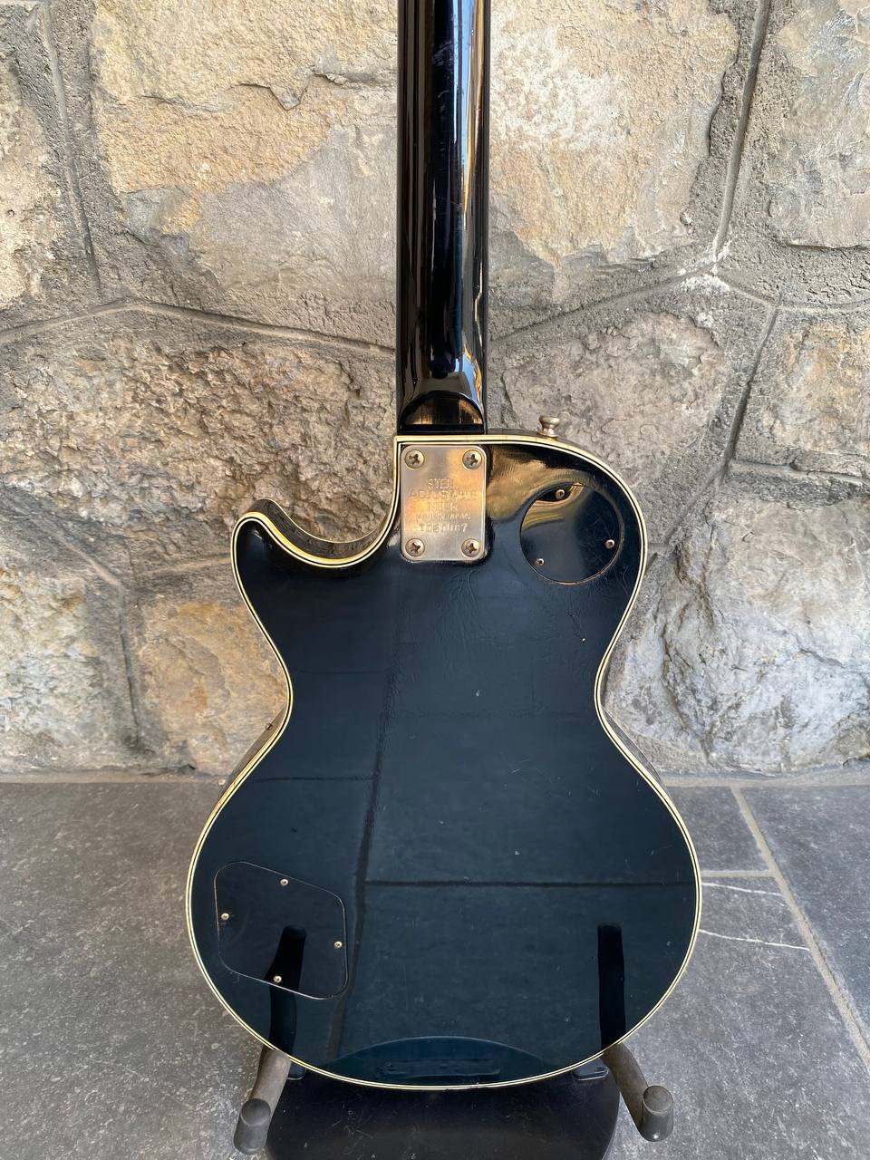Aria Matsumoku HB Les Paul Bass — 1970s Lawsuit Era, Long Scale, Custom Black + Video Demo